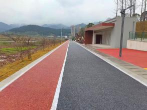 開(kāi)州濱湖北路騎游道b（褚紅色&深灰色）